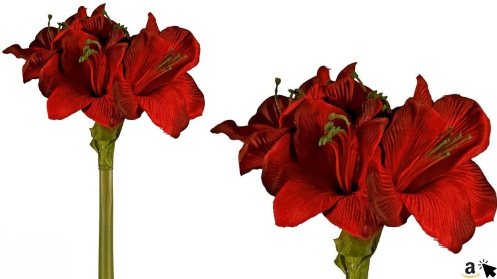 Künstliche Amaryllis 66cm rot Kunstblume